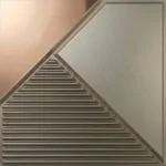 Champagne Gold Geometric PVC Panel