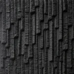 Charred Obsidian PU Stone Panel