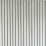 Fluted Matte White WPC Wall Panel