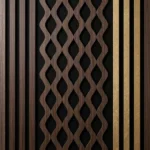 Brass-Accented Lattice Acoustic Panel