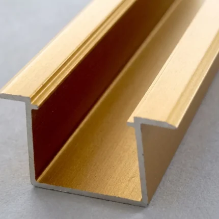 Polished Brass Aluminum U-Channel Trim