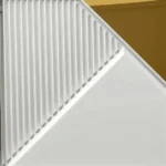 Crisp White Diagonal Split Panel