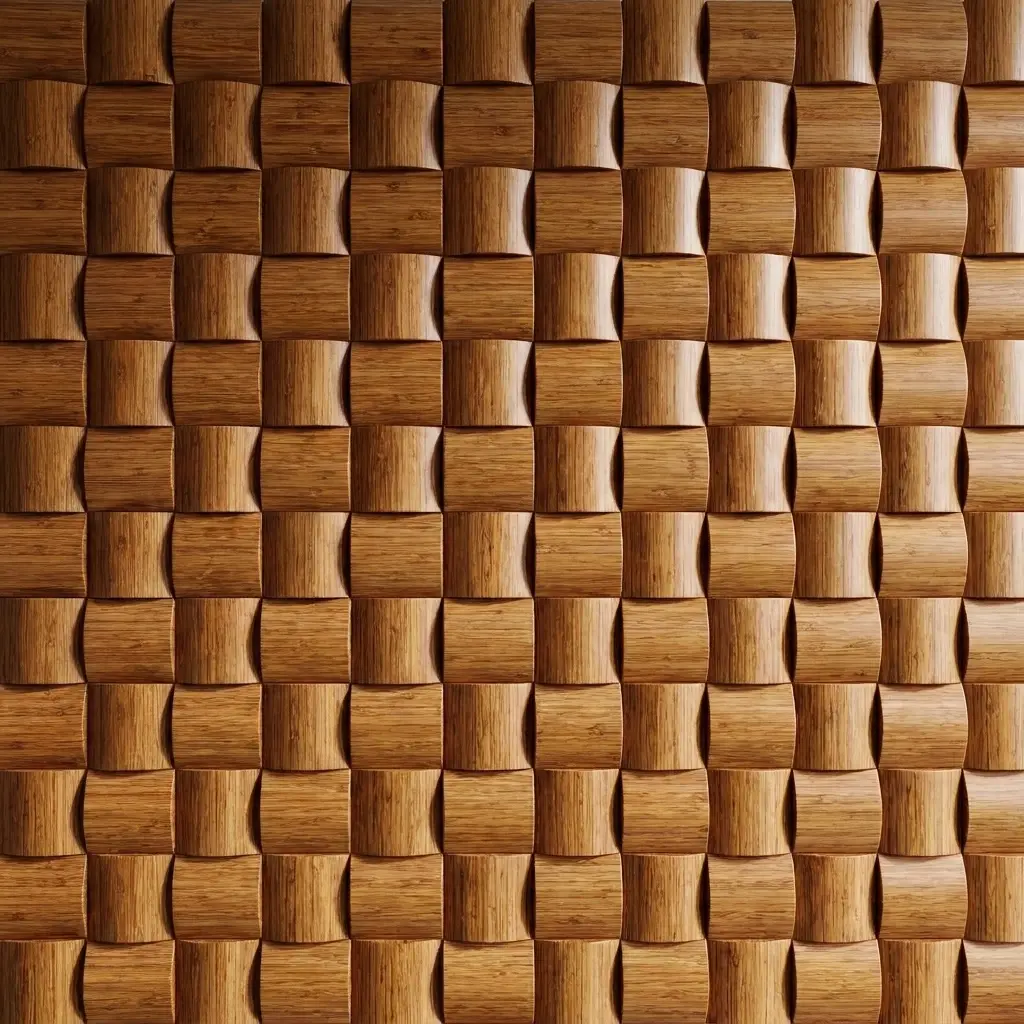 3D Woven Bamboo Acoustic Panel - Image 1