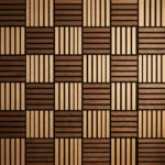 Two-Tone Parquet Acoustic Panel