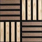 Basketweave Wood Block Acoustic Panel