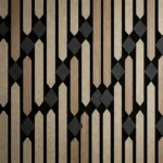 Staggered Diamond-Inset Acoustic Panel