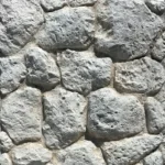 Rugged Fieldstone Faux Rock Texture PU Wall Panel (Gray/White)