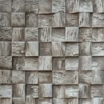 Industrial Woven Texture Checkerboard PU Wall Panel (Taupe)