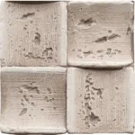 Distressed Rough-Hewn Stone Effect PU Wall Panel (Off-White)