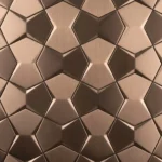 Rose Gold Geometric Bowtie Mosaic