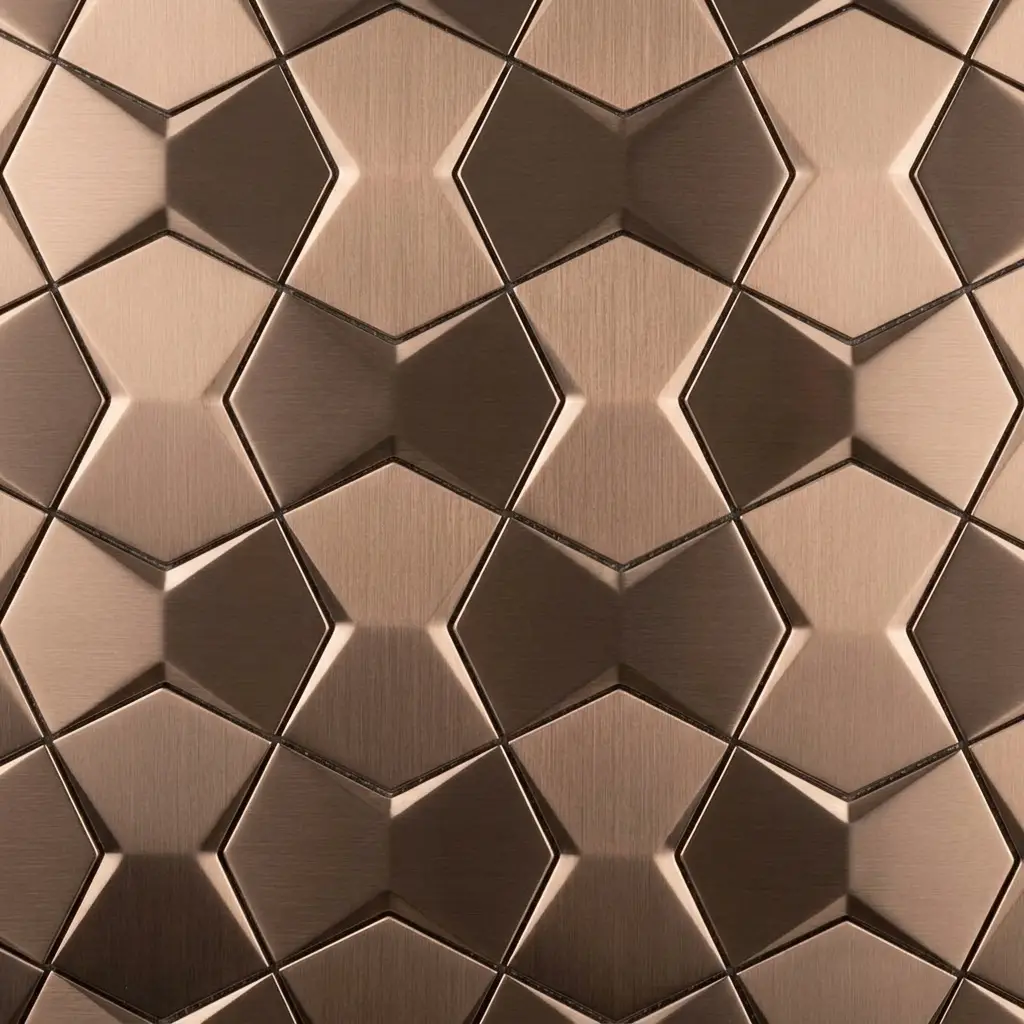 SS Mosaics (1) Rose Gold Geometric Bowtie Mosaic - Image 1