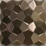 Gunmetal Bronze 3D Bowtie Mosaic