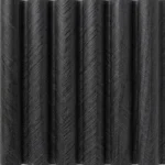 Obsidian Chevron-Textured WPC Panel
